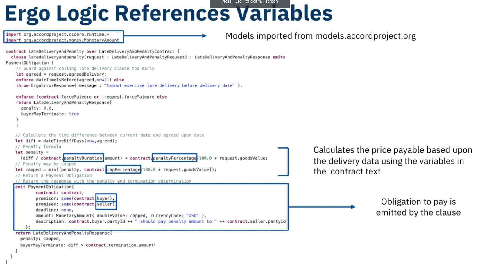 Ergo Code Example